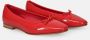 L'arianna Rode Ballerina Flats Handgemaakt in Italië Red Dames - Thumbnail 2