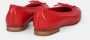 L'arianna Rode Ballerina Flats Handgemaakt in Italië Red Dames - Thumbnail 4