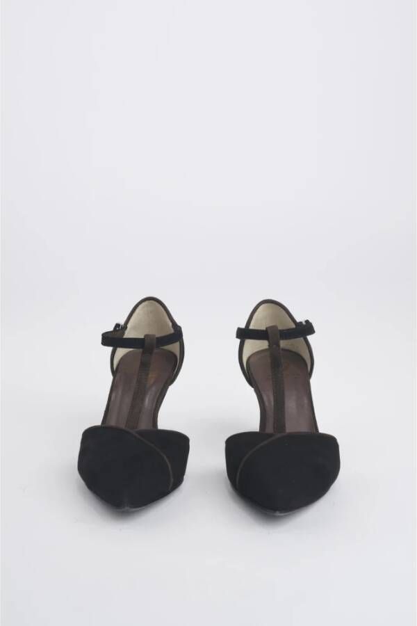L'arianna Tanguera Suède Leren Samenstelling Schoenen Black Dames