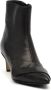 L'arianna Zwarte Leren Enkellaars met 4cm Hak Black Dames - Thumbnail 2