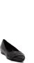 L'arianna Zwarte Leren Slingback Ballerina Schoenen Black Dames - Thumbnail 2
