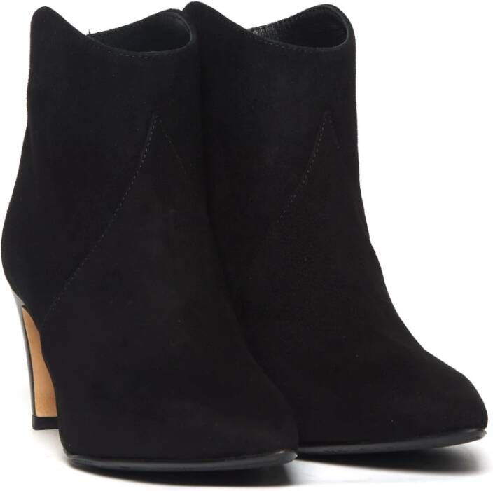 L'arianna Zwarte suède enkellaars Black Dames