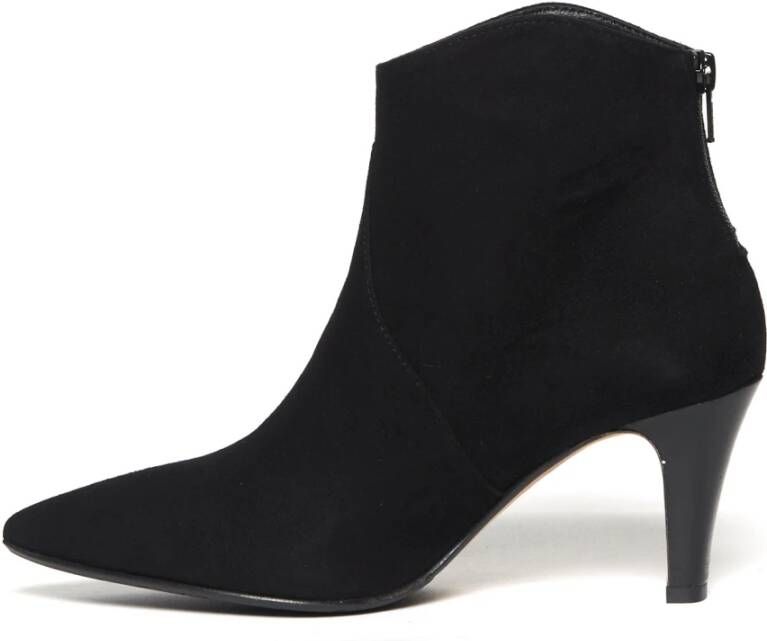 L'arianna Zwarte suède enkellaars Black Dames