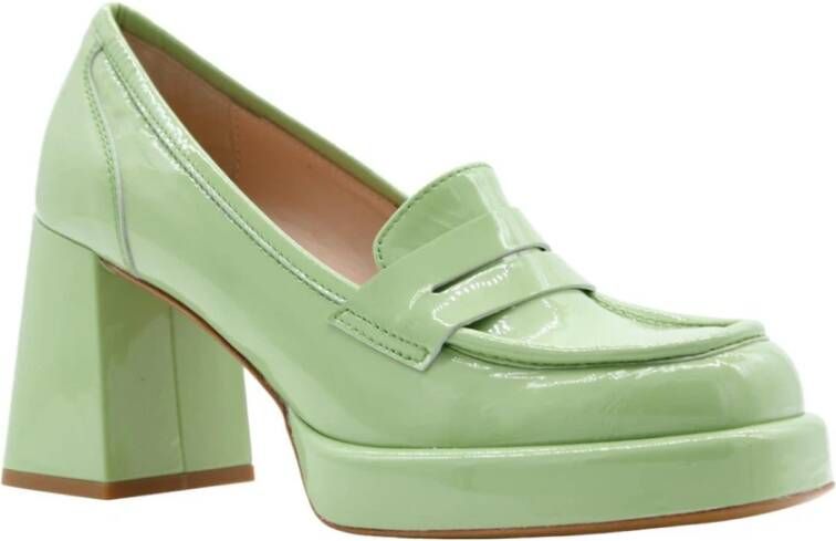 Laura Bellariva Stijlvolle Mocassin Pumps Groen Dames