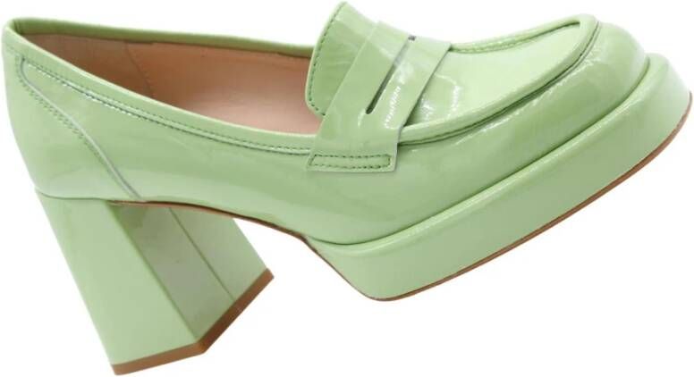 Laura Bellariva Stijlvolle Mocassin Pumps Groen Dames