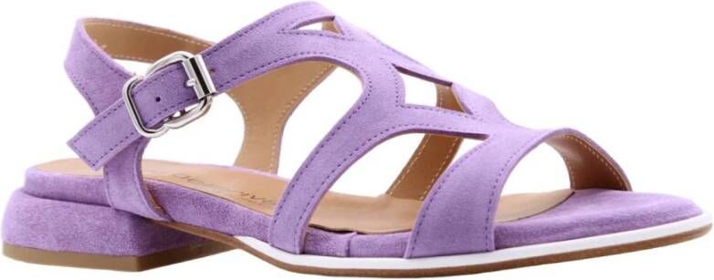 Laura Bellariva Platte Sandalen Paars Dames