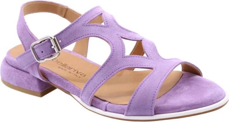 Laura Bellariva Platte Sandalen Paars Dames