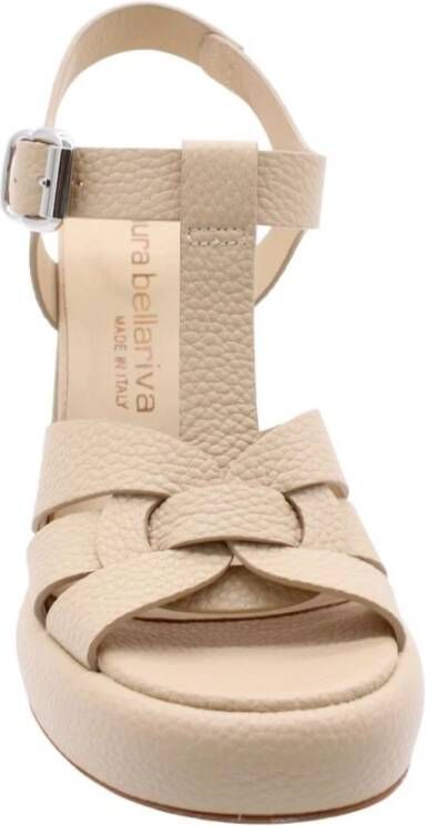 Laura Bellariva Traser Hoge Hak Sandalen Beige Dames