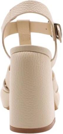 Laura Bellariva Traser Hoge Hak Sandalen Beige Dames