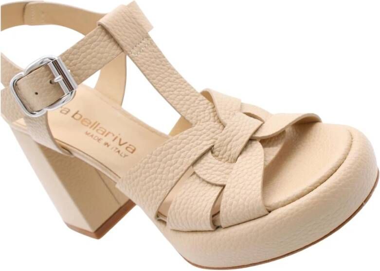 Laura Bellariva Traser Hoge Hak Sandalen Beige Dames