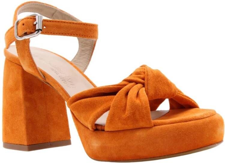 Laura Bellariva Stijlvolle Timex Hoge Hak Sandalen Oranje Dames