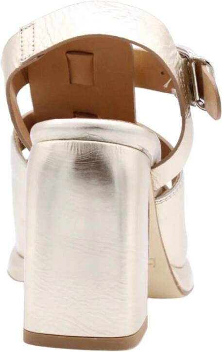 Laura Bellariva Hoge hak sandalen voor vrouwen Yellow Dames