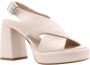 Laura Bellariva Urban Hoge Hak Sandalen Beige Dames - Thumbnail 2