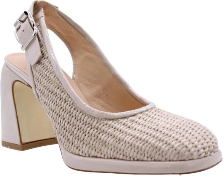 Laura Bellariva Stijlvolle Slingback Hakken Beige Dames