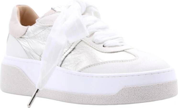 Laura Bellariva Trendy Leren Sneakers Wit Dames