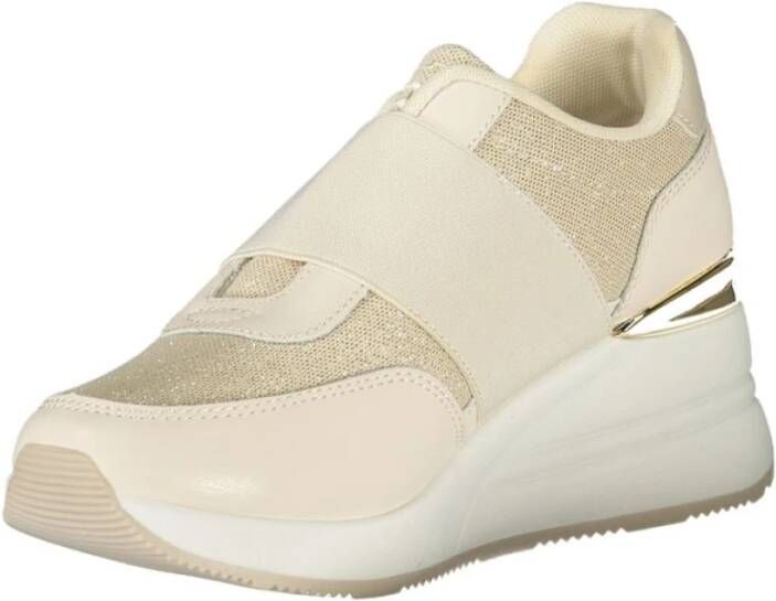Laura Biagiotti Beige Damesneaker met Platform