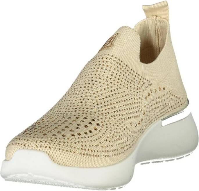 Laura Biagiotti Beige Damessneaker met Strass