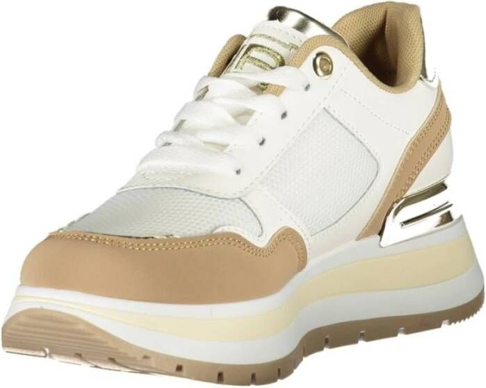 Laura Biagiotti Beige Damessneaker met Zijrits