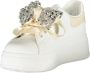 Laura Biagiotti Witte Dames Sneaker met Strass - Thumbnail 4