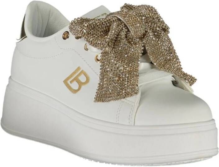 Laura Biagiotti Witte Damessneaker met Strass