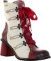 Laura vita Beige Enkellaarzen voor dames Multicolor Dames - Thumbnail 4