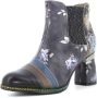 Laura vita Dames Enkellaarsjes Zwart Multicolor Dames - Thumbnail 6