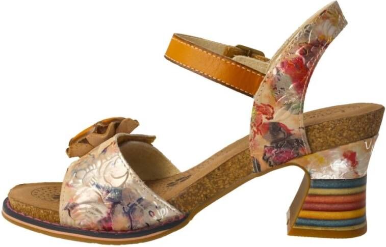 Laura Vita Multicolor Bloem Sandalen Decbyo Stijl