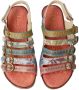 Laura Vita Multicolor Leren Sandaal met Uniek Design - Thumbnail 2