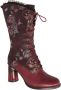 Laura vita Rode bloemen leren haklaarzen Red Dames - Thumbnail 3
