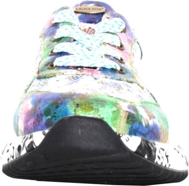 laura vita Stijlvolle Damessneakers Jeans Blauw Multicolor Dames