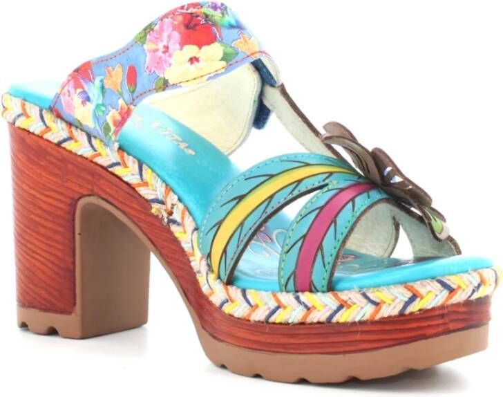 laura vita Turquoise Sandalen voor Vrouwen Multicolor Dames