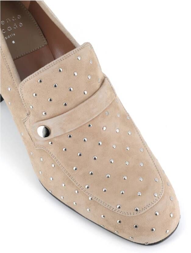 Laurence Dacade Beige Suède Sandalen met Studs