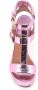 Laurence Dacade Metallic Roze Leren Sandalen met Gesp - Thumbnail 2