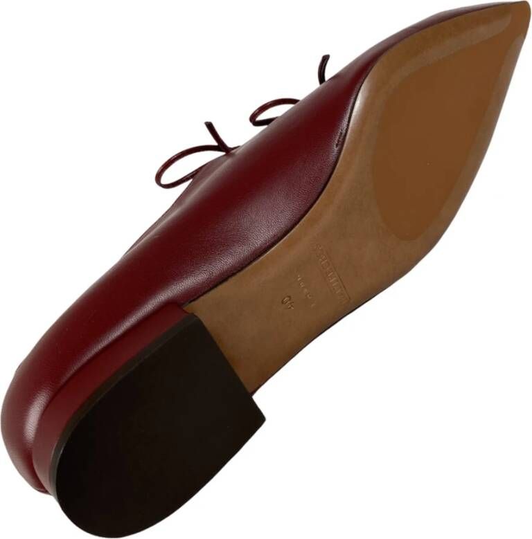 L'Autre Chose Bordeaux Leren Veterschoenen