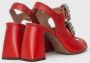 L'Autre Chose Chic Sandal Red Dames - Thumbnail 4