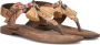 Lazamani Bruin Leren Sandalen 75.119 Brown Dames - Thumbnail 8