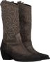 Lazamani Western Cowboy Boot met Zilveren Studs Gray Dames - Thumbnail 3