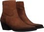 Laza i Western enkellaarsje met vervaagde kleur en puntige neus Brown - Thumbnail 13