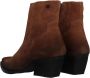 Laza i Western enkellaarsje met vervaagde kleur en puntige neus Brown - Thumbnail 14