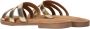 Laza i Metallic Gouden Leren Slippers Yellow - Thumbnail 9