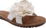 Lazamani Zinnia Dames Slippers Leer Offwhite - Thumbnail 4
