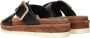 Lazamani Studded Leather Slipper with Buckle Closure Black Dames - Thumbnail 5