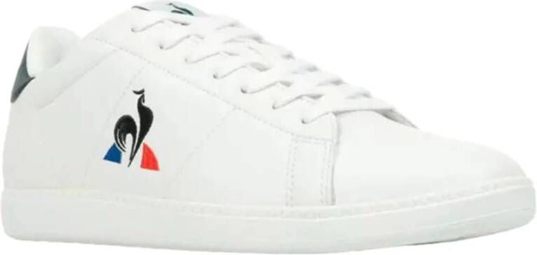 Le Coq Sportif Witte casual leren sneakers oor heren White Heren