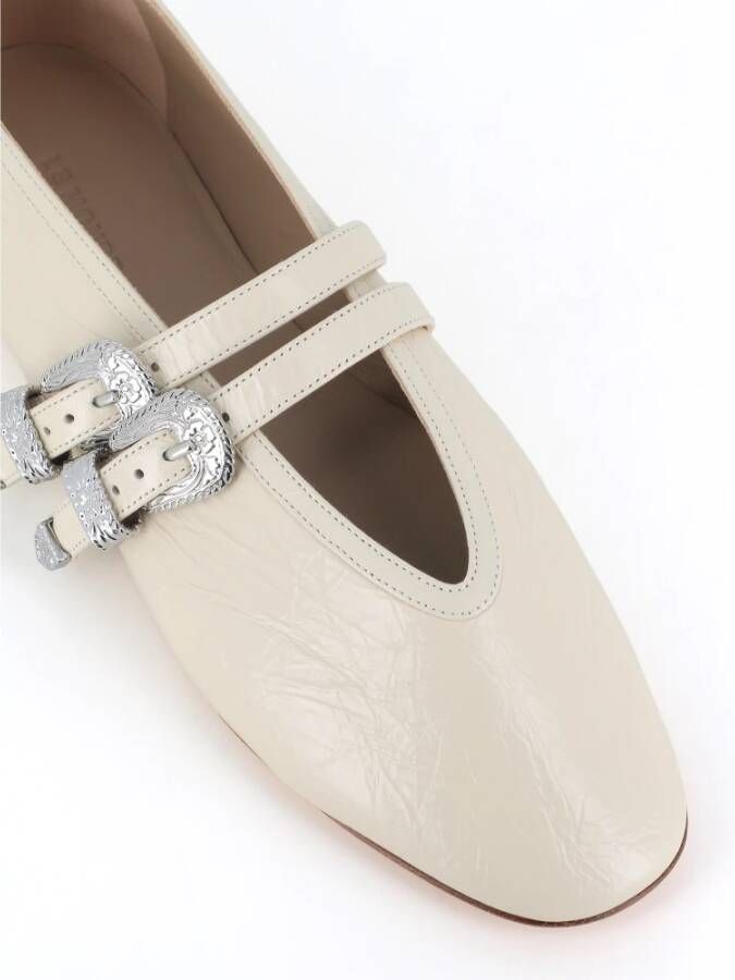 Le Monde Beryl Beige Platte Ballerina Schoenen