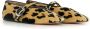 Le Monde Beryl Bruine Luipaardprint Fluweel Ballerina Schoenen Multicolor Dames - Thumbnail 2