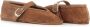Le Monde Beryl Cognac Suède Ballerina Schoenen Brown Dames - Thumbnail 2