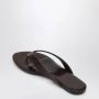 Le Monde Beryl Geëmbosseerd Kalf Bruine Sandalen - Thumbnail 2