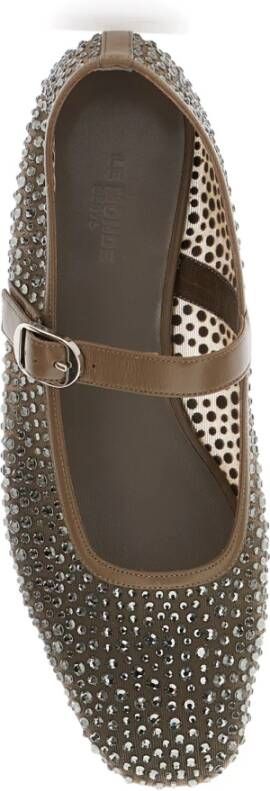 Le Monde Beryl Grijze Ballet Mary Jane Platte Schoenen