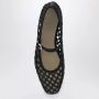 Le Monde Beryl Zwarte platte schoenen van geitenleer - Thumbnail 2