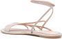 Le Silla Beige Geitenleren Sandalen met Kristalversiering Pink Dames - Thumbnail 4